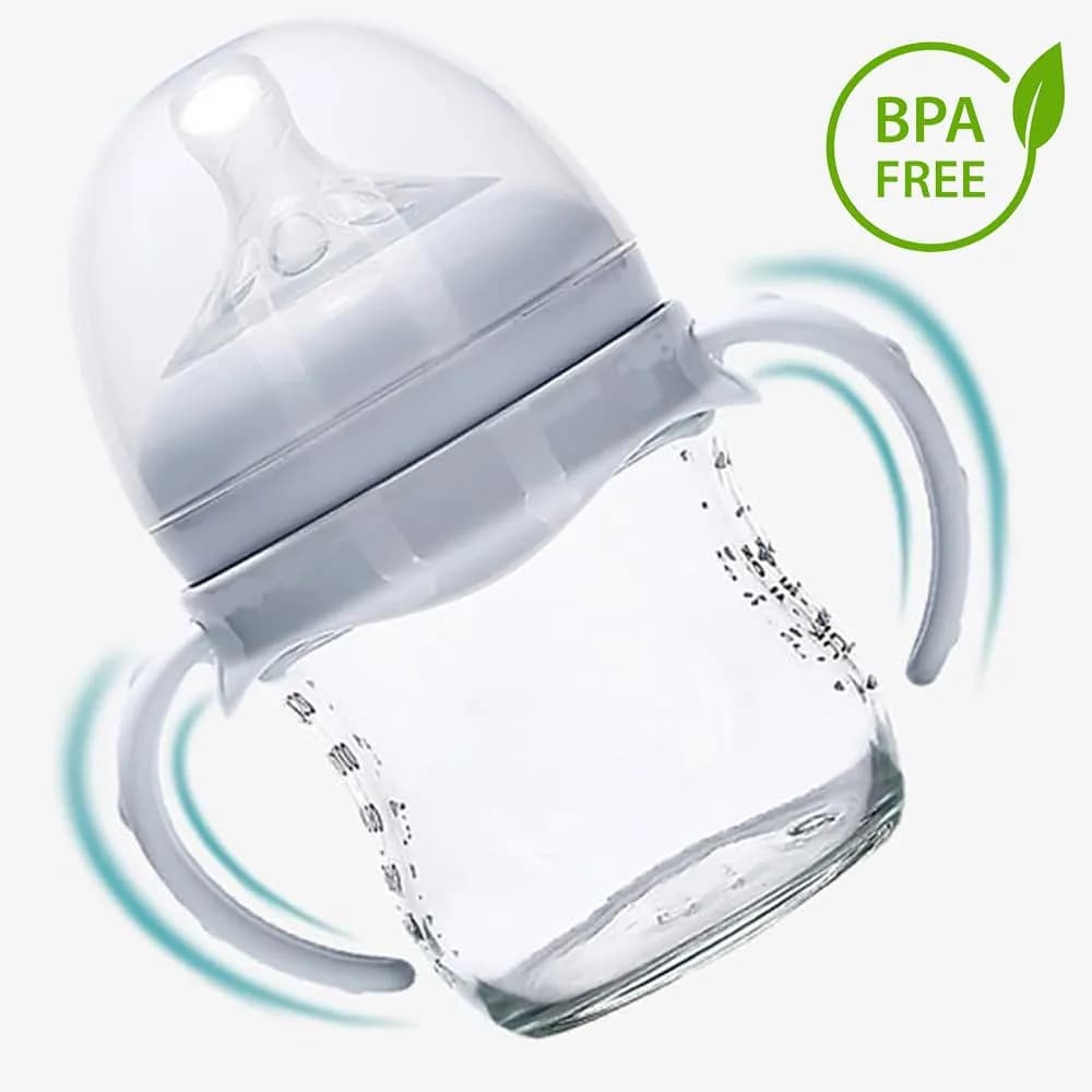 ROMIRUS Baby Bottle Handles for Philips Avent Natural Baby Bottle (Set of 4, White) | Encourages Independent Drinking - view 6