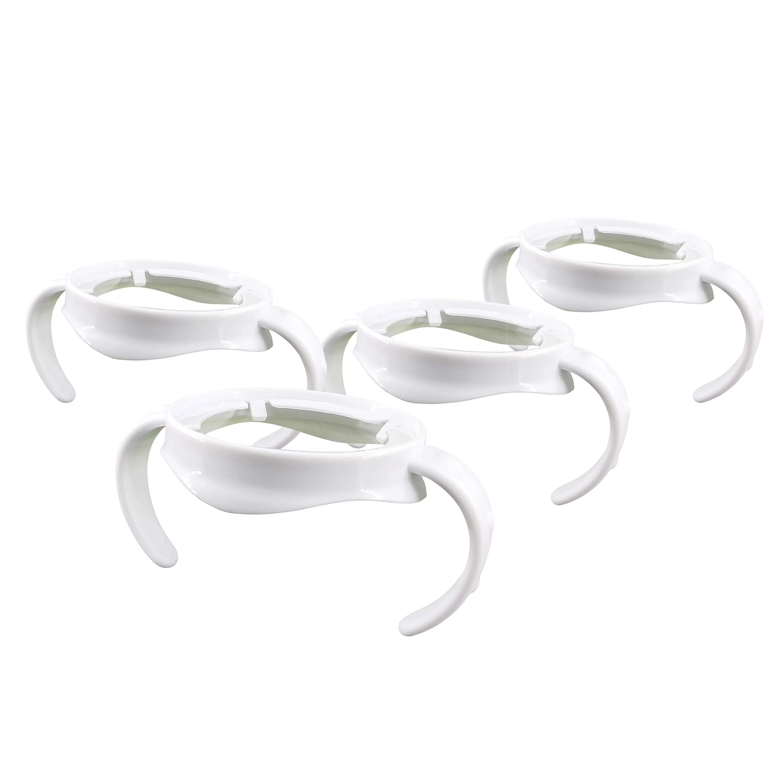 ROMIRUS Baby Bottle Handles for Philips Avent Natural Baby Bottle (Set of 4, White) | Encourages Independent Drinking - main product image