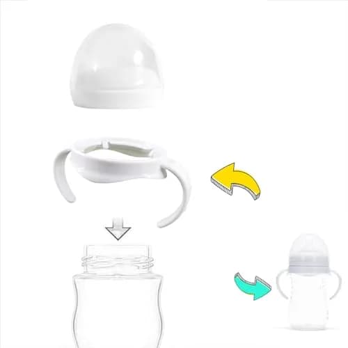 ROMIRUS Baby Bottle Handles for Philips Avent Natural Baby Bottle (Set of 2, White) | BPA-Free Food-Grade PP thumbnail 7