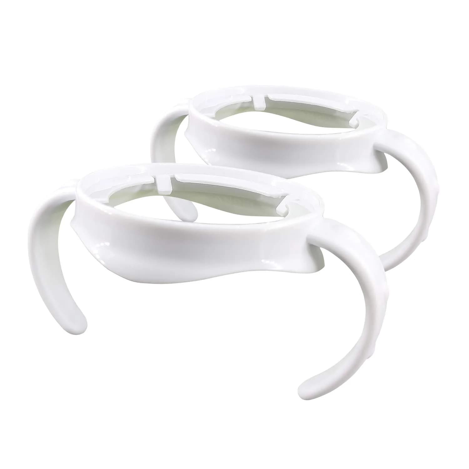 ROMIRUS Baby Bottle Handles for Philips Avent Natural Baby Bottle (Set of 2, White) | BPA-Free Food-Grade PP — white