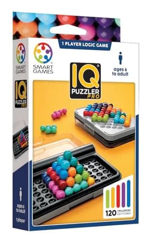 SmartGames IQ Puzzler Pro | 120 Challenges 2D & 3D | Ages 6-Adult | Portable Travel Game thumbnail 2