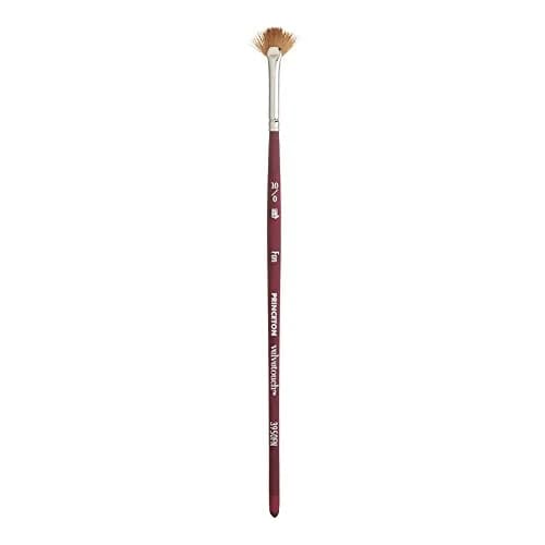 Princeton Velvetouch Series 3950 Fan Paint Brush 0.25cm (0.1 inch) | Precision Detail for Acrylic, Oil, Watercolor thumbnail 1