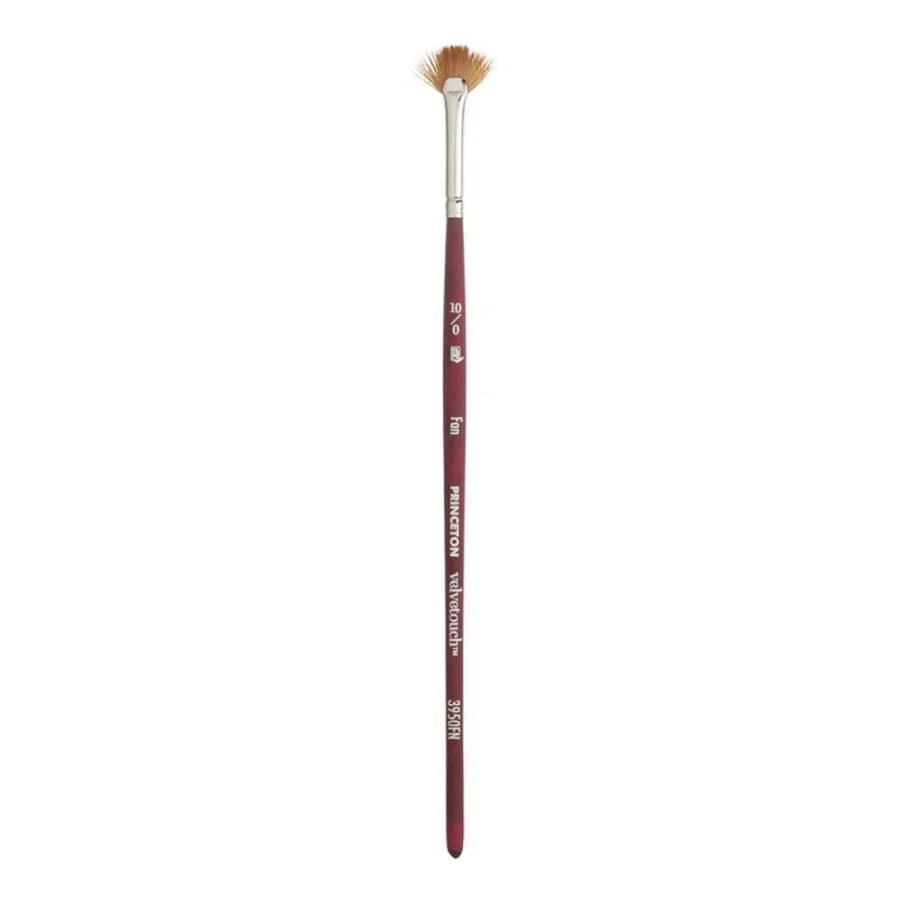 Princeton Velvetouch Series 3950 Fan Paint Brush 0.25cm (0.1 inch) | Precision Detail for Acrylic, Oil, Watercolor - main product image