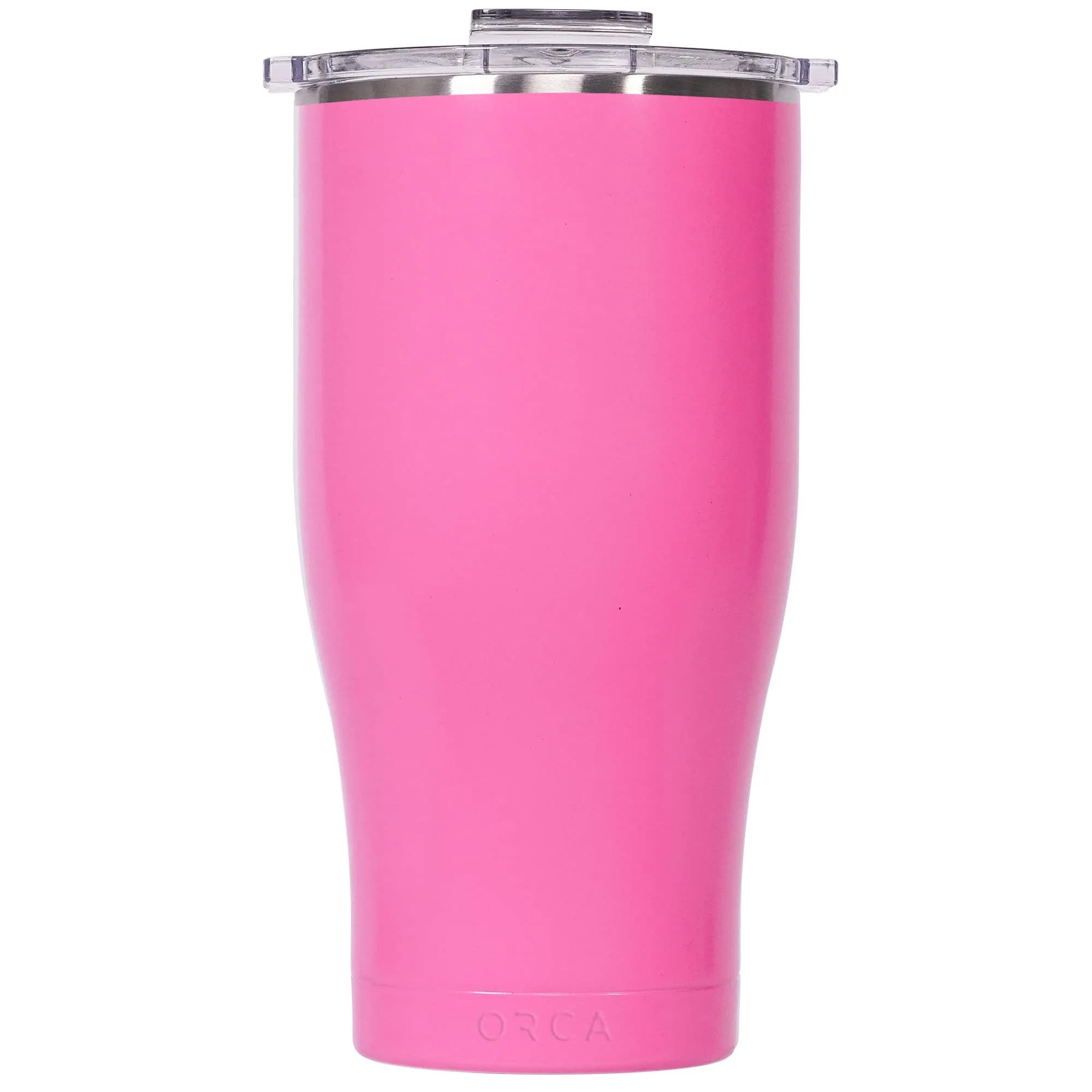 ORCA Chaser Cup, Pink/Clear, 27 oz | Double Insulated Stainless Steel Tumbler for Hot & Cold Drinks