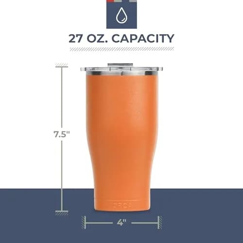 ORCA Chaser Cup, Pink/Clear, 27 oz | Double Insulated Stainless Steel Tumbler for Hot & Cold Drinks thumbnail 3