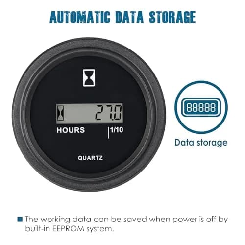 Runleader RL-HM005 LCD Hour Meter AC 86-230V | Tracks Runtime, Resettable Hours, IP65 Waterproof thumbnail 4