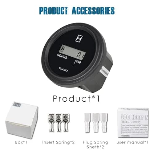Runleader RL-HM005 LCD Hour Meter AC 86-230V | Tracks Runtime, Resettable Hours, IP65 Waterproof thumbnail 8