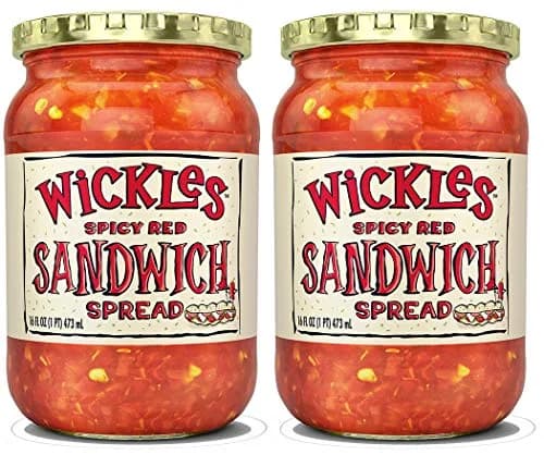 Wickles Spicy Red Sandwich Spread 16 OZ | Pack of 2, Vegan, American Cuisine thumbnail 1