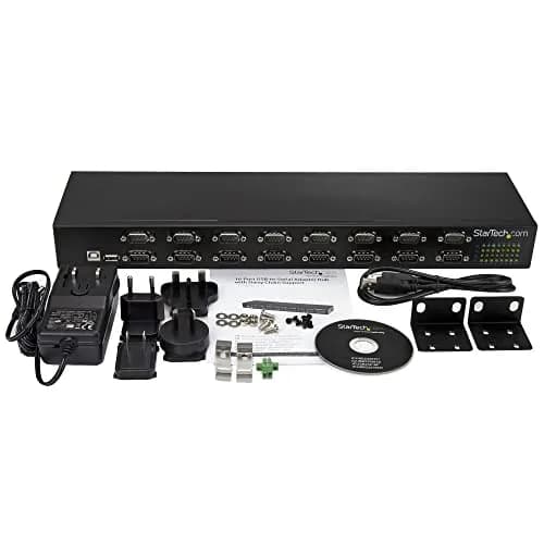 StarTech USB to Serial Hub, 16-Port, USB to RS232 Hub, TAA (ICUSB23216FD) | 16 RS232 Ports, Rugged Metal Chassis, Daisy Chain Support thumbnail 4