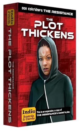 Indie Boards and Cards Resistance, The Plot Thickens | Strategy Card Game Expansion, 23.4 sq in, Blue & White thumbnail 1