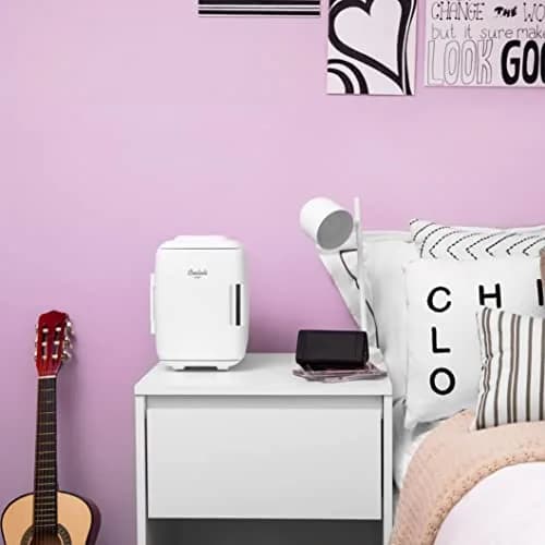 Cooluli White 4L Mini Fridge & Warmer 4.2 Quarts (3.8L) | ETL Certified Portable Electric Cooler & Warmer for Skincare, Drinks, & Makeup thumbnail 4