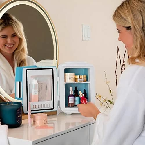 Cooluli Classic 4L Mini Fridge & Warmer Blue | 4 Liters (0.14 cu ft) - AC/DC/USB Powered thumbnail 4