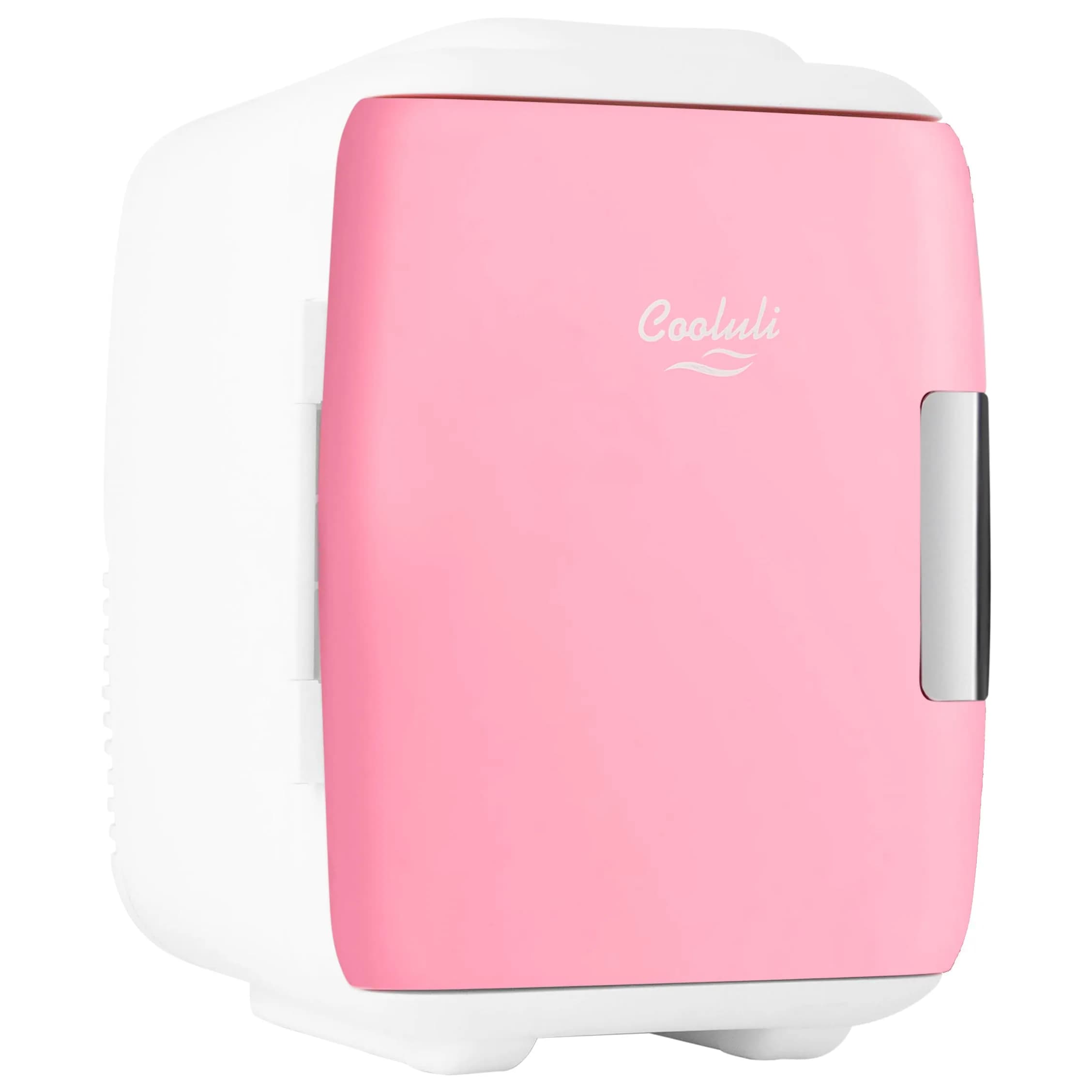 Cooluli Classic 4L Mini Fridge - Black | Portable Electric Cooler & Warmer for Skincare, Drinks, Medicine (4L/6 Can) — Pink