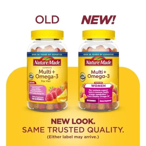 Nature Made Womens Gummy Multivitamins with Omega-3 150 Gummies | Support Bone, Immunity & Energy thumbnail 2