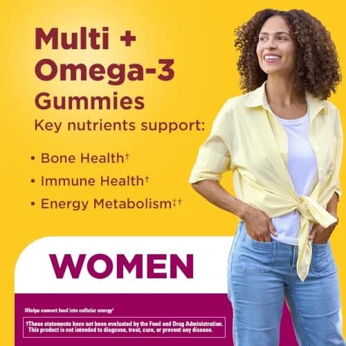 Nature Made Womens Gummy Multivitamins with Omega-3 150 Gummies | Support Bone, Immunity & Energy thumbnail 3