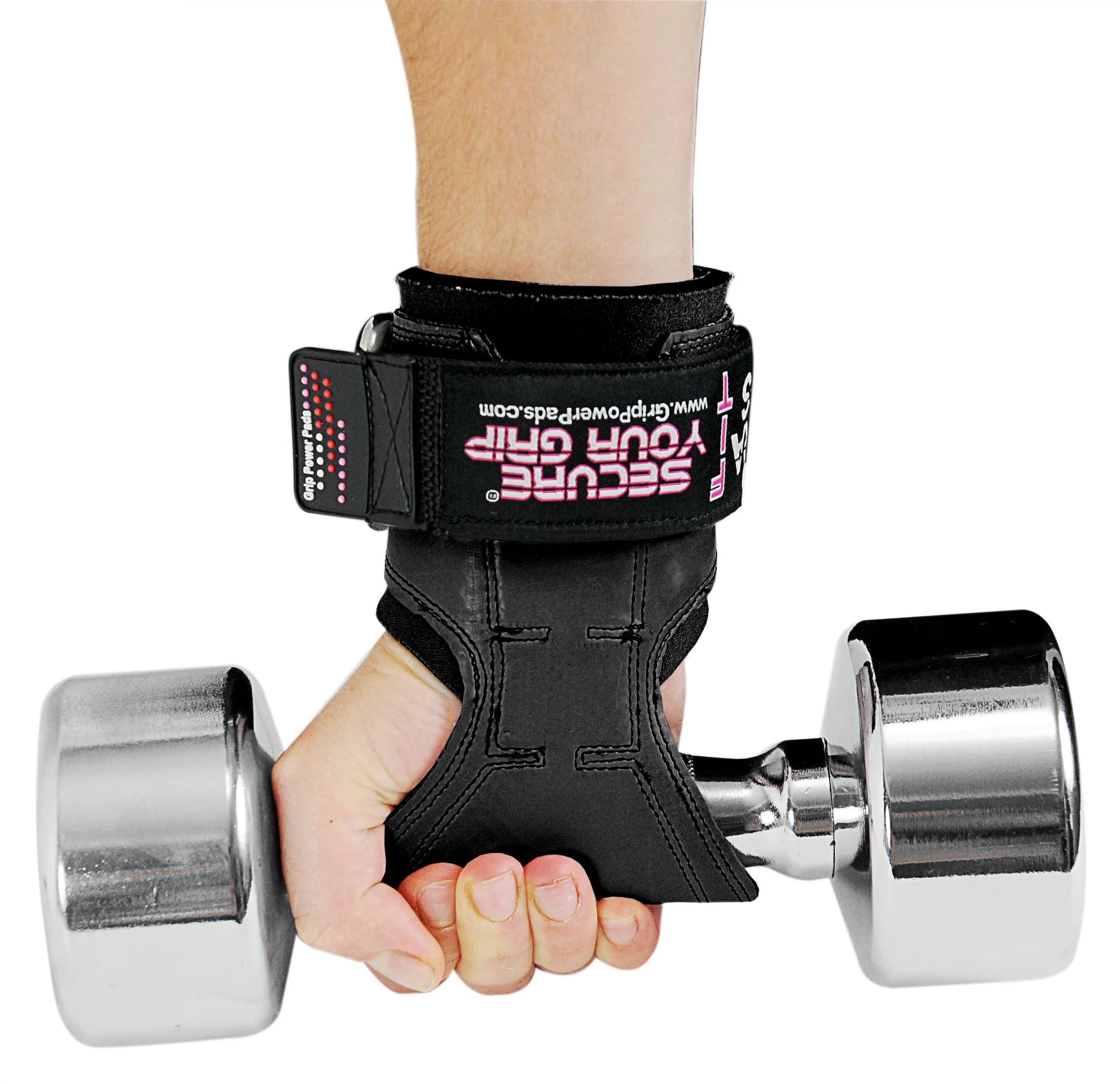 Cobra Grips Weight Lifting Gloves with Built-in Wrist Wraps (FIT Black Rubber, 4.25-7.0" Wrist) | All-in-One Grip Pad, Strap & Hook Alternative - view 6