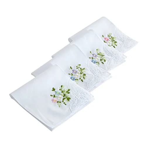 RDS HANKYTEX Cotton Embroidery Ladies' Handkerchiefs Set of 6 | 27.94 cm (11 inch) thumbnail 1