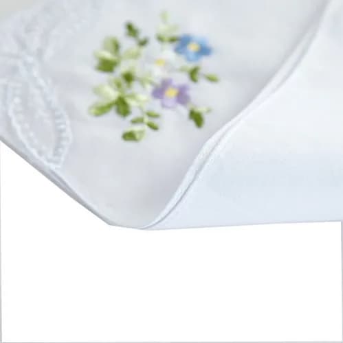 RDS HANKYTEX Cotton Embroidery Ladies' Handkerchiefs Set of 6 | 27.94 cm (11 inch) thumbnail 8