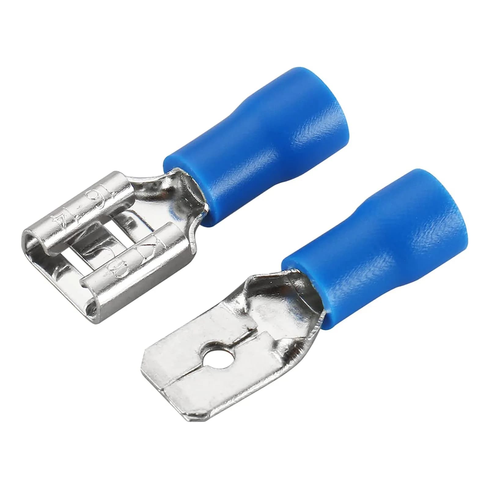 Baomain 1/4" Spade Terminals Kit 16-14 AWG 200-Pack | Secure Crimp Connectors for Electrical Wiring - main product image