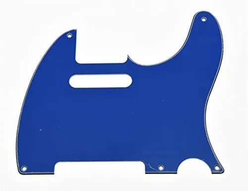 KAISH American Vintage 5 Hole Tele Style Pickguard Guitar Pick Guard Scratch Plate for Telecaster/Tele Blue 3 Ply | Fits USA/Mexican Vintage 5 Hole Fender Telecasters thumbnail 1