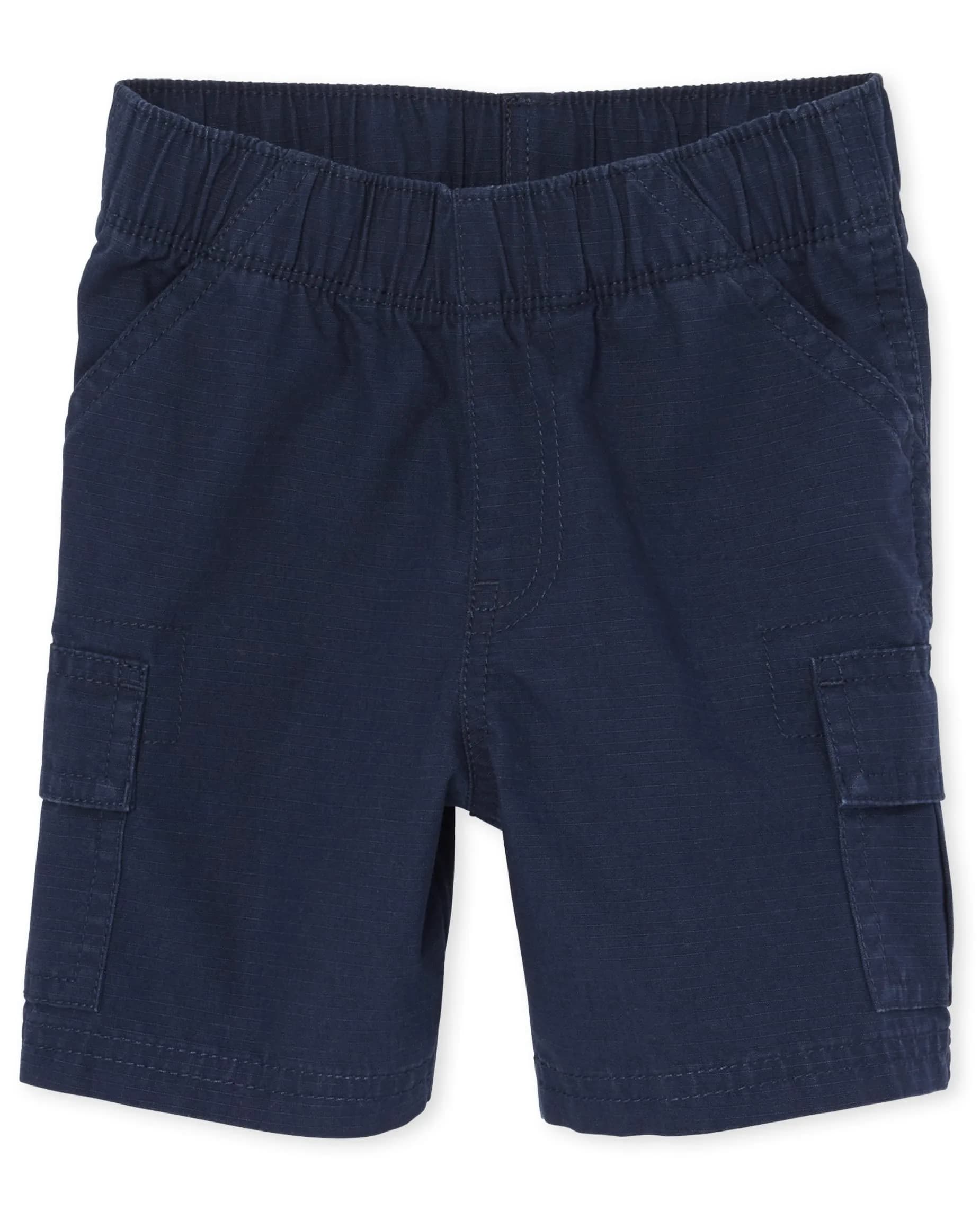 The Children's Place Baby Boys Cargo Shorts Tidal Single 4T | Durable Cotton, Elastic Waist, Year-Round Wear