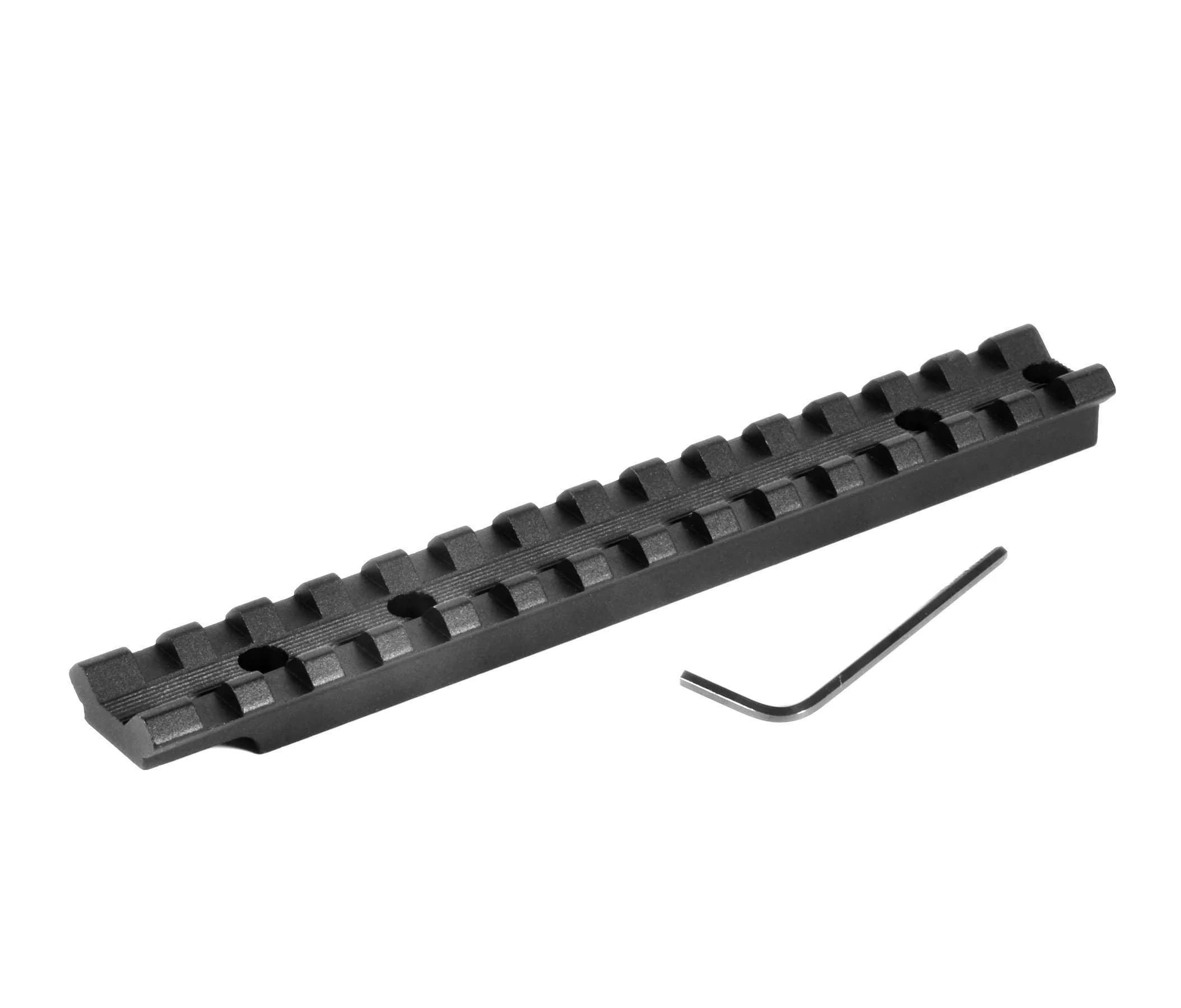 EGW Picatinny Rail Scope Mount Savage A17, A22 Mag 0 MOA | Aircraft Aluminum, Black