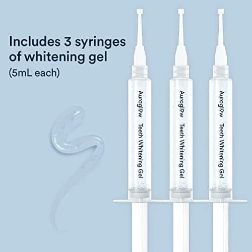 AURAGLOW 44% Teeth Whitening Gel 15mL (0.5 Fl Oz) | Dentist Strength Carbamide Peroxide thumbnail 4