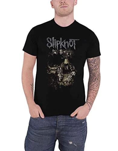 Rock Off officially licensed Skull Group T-shirt X-Large Black | Licensed Music T-shirt, 100% Cotton, Crew Neck, Short Sleeve thumbnail 1