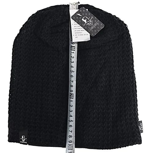 FORBUSITE Slouchy Oversized Beanie Hat Black Knit Cap 26cm (10.24 inch) | All-Season Comfort thumbnail 4