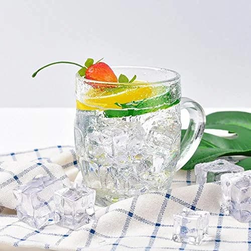 HUIANER Fake Clear Acrylic Plastic Ice Cubes 20 pcs | Realistic Decorative Props thumbnail 6