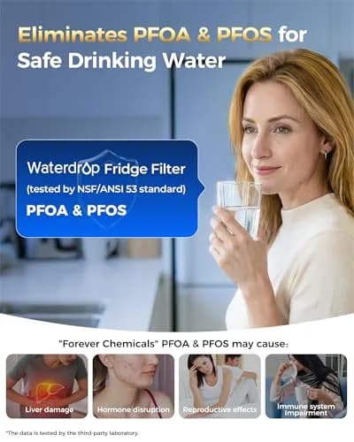Waterdrop Plus WDP-F11B Refrigerator Water Filter Replacement 300 Gallons (1 Count) | NSF Certified for Samsung DA29-00003G thumbnail 5