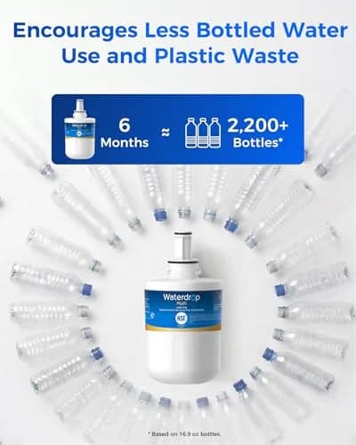 Waterdrop Plus WDP-F11B Refrigerator Water Filter Replacement 300 Gallons (1 Count) | NSF Certified for Samsung DA29-00003G thumbnail 8