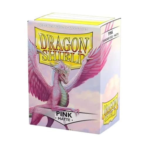 Dragon Shield Matte Pink Card Sleeves (100 CT) | USA Imported TCG Protection for Pokemon, MTG, Flesh & Blood - main product image
