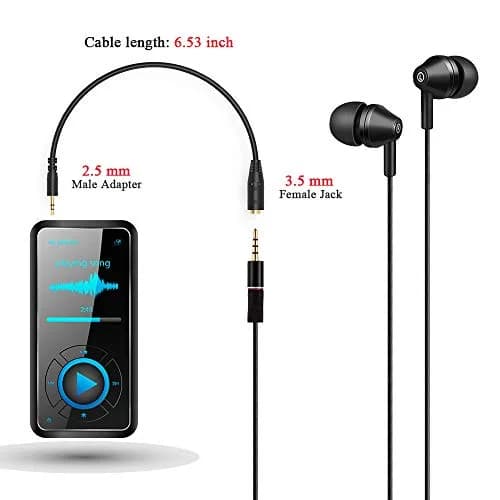 ELECTOP 2.5mm Male to 3.5mm Female Stereo Audio Jack Adapter Cable for Headphone | 17cm Length, Pure Sound thumbnail 5