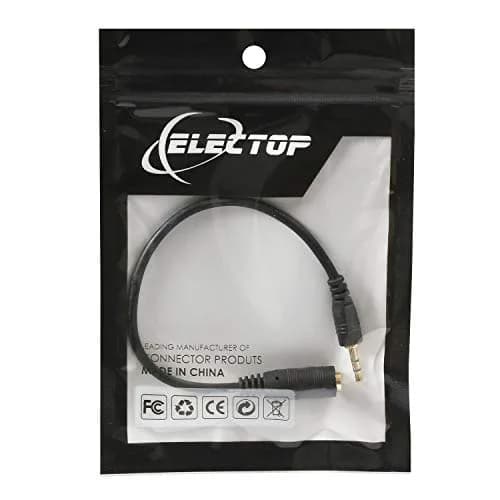 ELECTOP 2.5mm Male to 3.5mm Female Stereo Audio Jack Adapter Cable for Headphone | 17cm Length, Pure Sound thumbnail 8