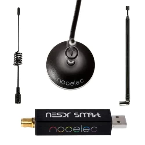 NooElec NESDR Smart v5 RTL-SDR Bundle 100kHz-1.75GHz | Premium Software Defined Radio with 0.5PPM TCXO & 3 Antennas thumbnail 1