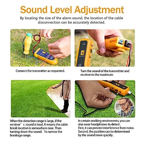 KOLSOL F02 Underground Cable Locator, Wire Tracer with Earphone | Detects Buried Wires up to 1000ft thumbnail 6