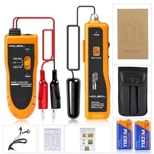 KOLSOL F02 Underground Cable Locator, Wire Tracer with Earphone | Detects Buried Wires up to 1000ft thumbnail 9