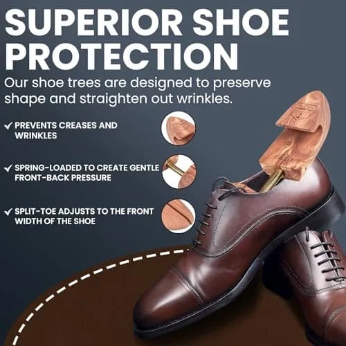 HOUNDSBAY Cedar Shoe Tree, Shaper & Stretcher for Men & Women, XX-Large / 13.5 - 15 US (1 Pair) thumbnail 6