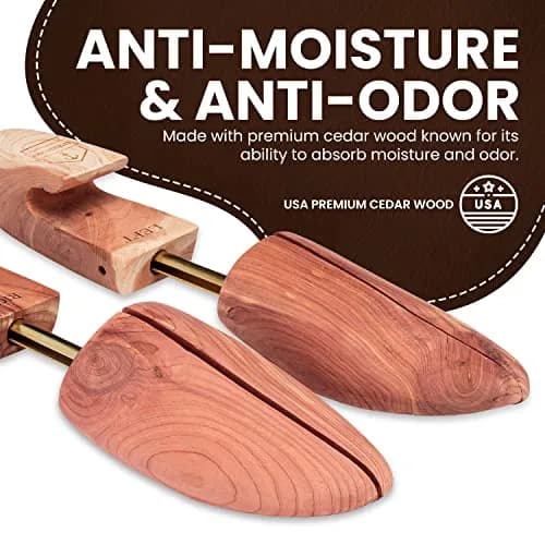 HOUNDSBAY Cedar Shoe Tree, Shaper & Stretcher for Men & Women, XX-Large / 13.5 - 15 US (1 Pair) thumbnail 7
