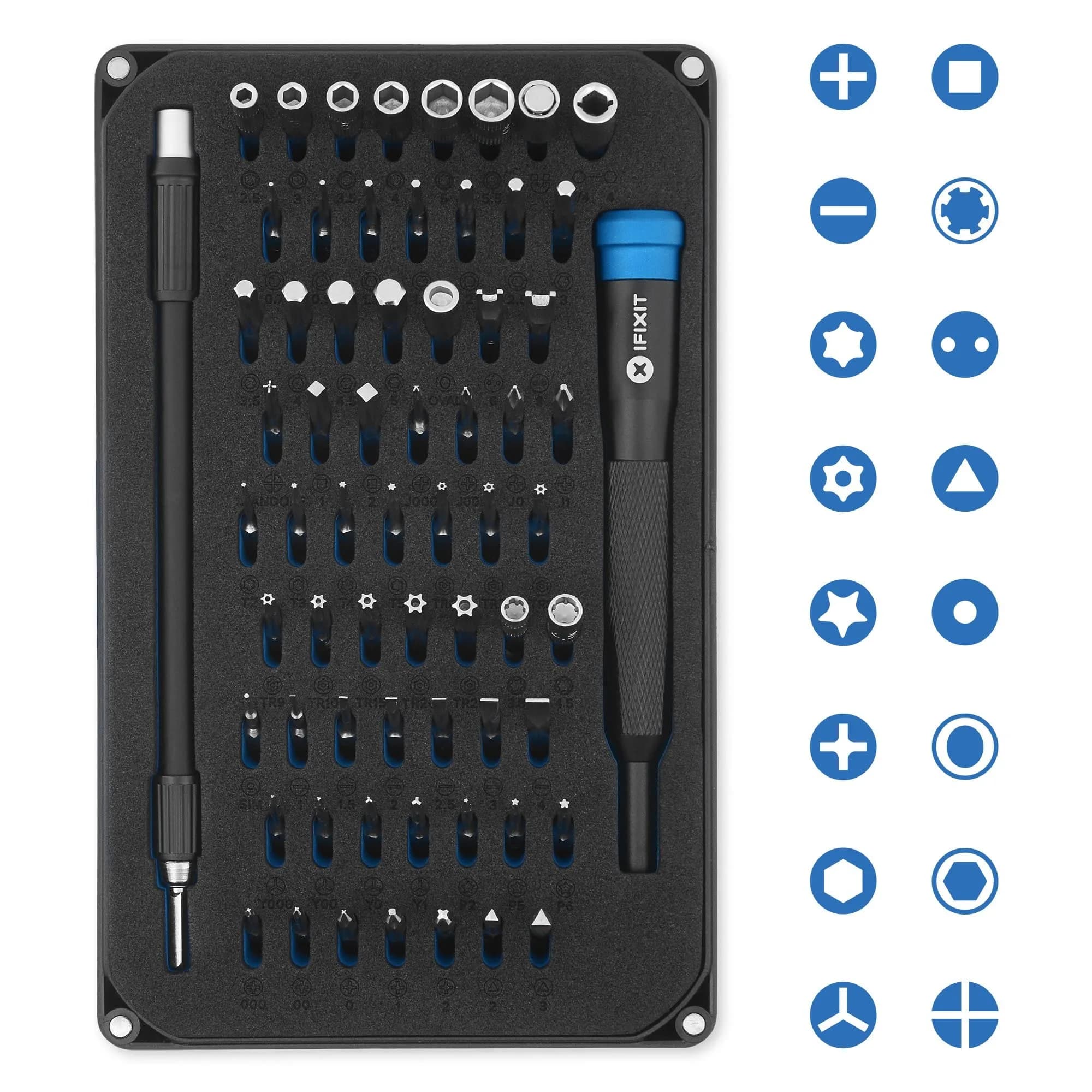 iFixit Pro Tech Toolkit - 64 Bit Driver Kit, Electronics, Smartphone, Computer & Tablet Repair Kit - view 5