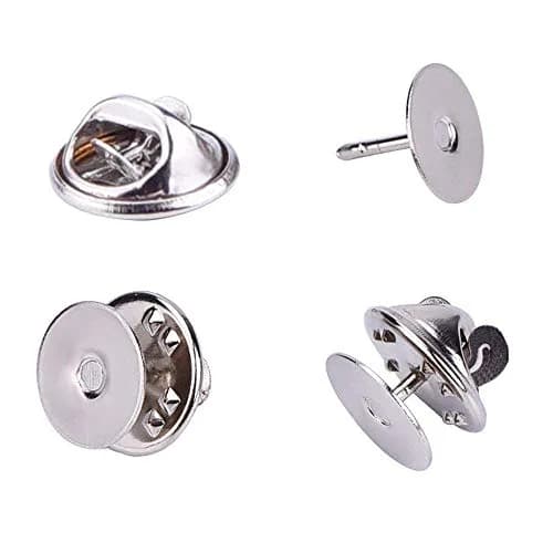 EBOOT Silver Butterfly Clutch Pin Backs | 50 Pack, Jewelry & Craft Supplies, USA Import thumbnail 1