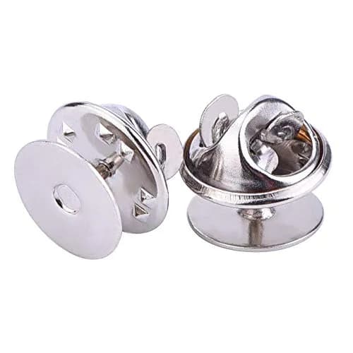EBOOT Silver Butterfly Clutch Pin Backs | 50 Pack, Jewelry & Craft Supplies, USA Import thumbnail 2