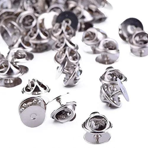 EBOOT Silver Butterfly Clutch Pin Backs | 50 Pack, Jewelry & Craft Supplies, USA Import thumbnail 3