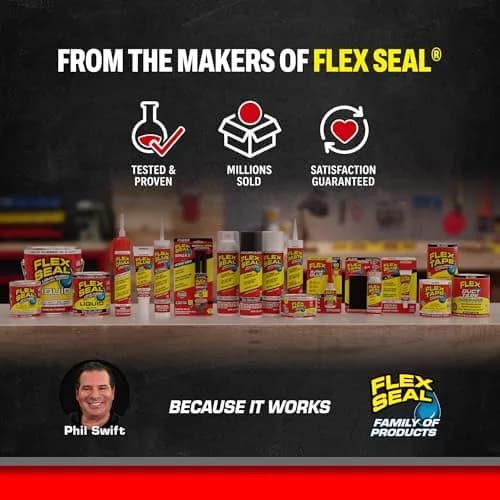 Flex Seal Liquid Rubber Sealant Coating Gray 473ml (16 fl oz) | Waterproof, Flexible, Breathable, UV Resistant thumbnail 7