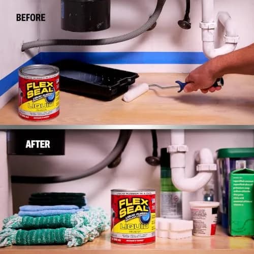 Flex Seal Liquid Rubber Sealant Coating Clear 946ml (32 oz) | Stops Leaks Fast thumbnail 4