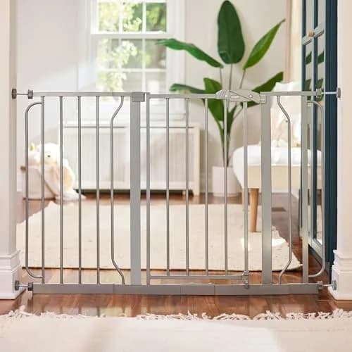 Regalo Safety 29"-49" Extra Wide Baby Gate, Bottom of Stairs & Doorways | Adjustable & Trusted for 30+ Years thumbnail 1