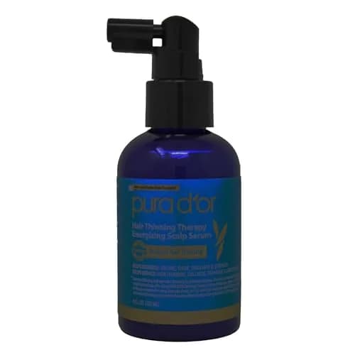 PURA D'OR 4oz Spray Bottle with Attached Sprayer | Amber Glass Bottle for Hair Products thumbnail 1