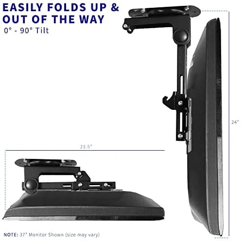 VIVO Ceiling Mount for 13-27 in Flat Screens | Space-Saving Ceiling Mount with Tilt & Swivel thumbnail 9