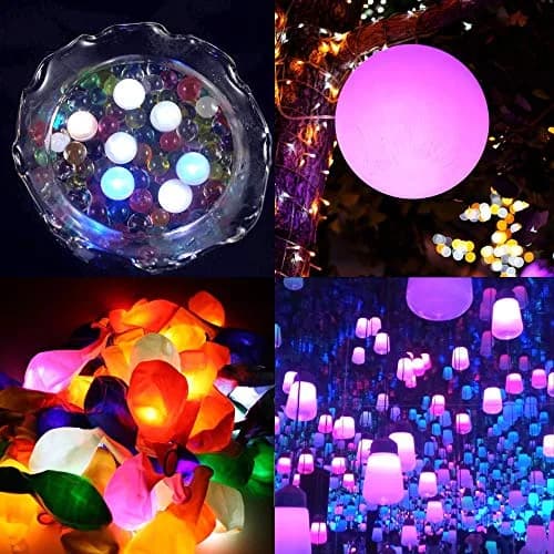 Neo LOONS White Round LED Ball Lamp Lights 1.7cm (0.67 inch) Diameter | 100 pcs for Paper Lanterns & Balloons thumbnail 4